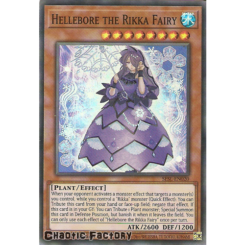 SESL-EN020 Hellebore the Rikka Fairy Super Rare 1st Edition NM