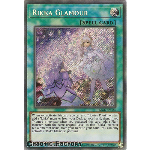 SESL-EN023 Rikka Glamour Secret Rare 1st Edition NM
