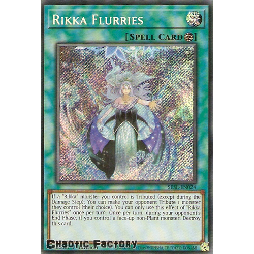 SESL-EN024 Rikka Flurries Secret Rare 1st Edition NM