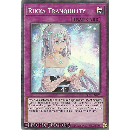 SESL-EN025 Rikka Tranquility Super Rare 1st Edition NM