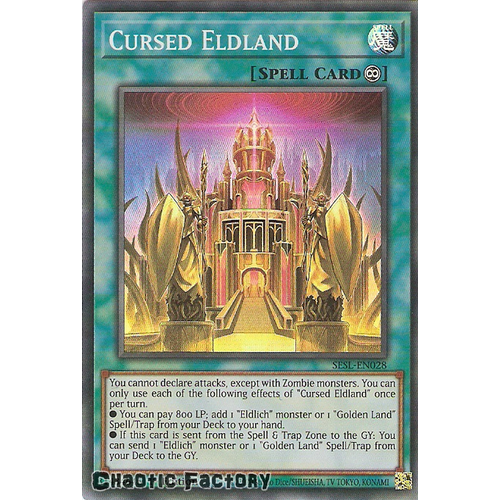SESL-EN028 Cursed Eldland Super Rare 1st Edition NM