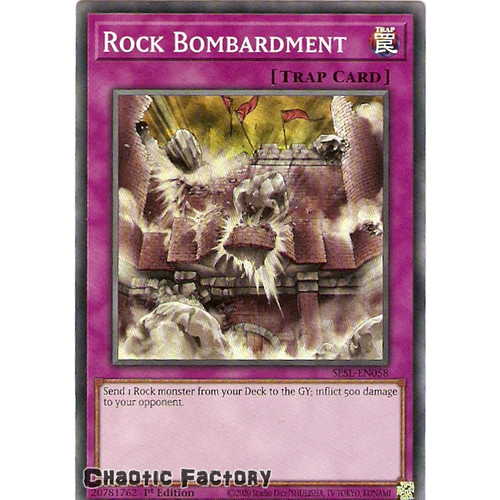 SESL-EN058 Rock Bombardment Super Rare 1st Edition NM