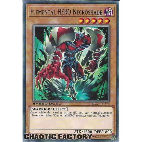 SGX1-ENA11 Elemental HERO Necroshade Common 1st Edition NM