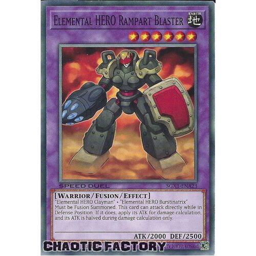 SGX1-ENA23 Elemental HERO Rampart Blaster Common 1st Edition NM
