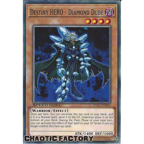 SGX1-ENB03 Destiny HERO - Diamond Dude Common 1st Edition NM