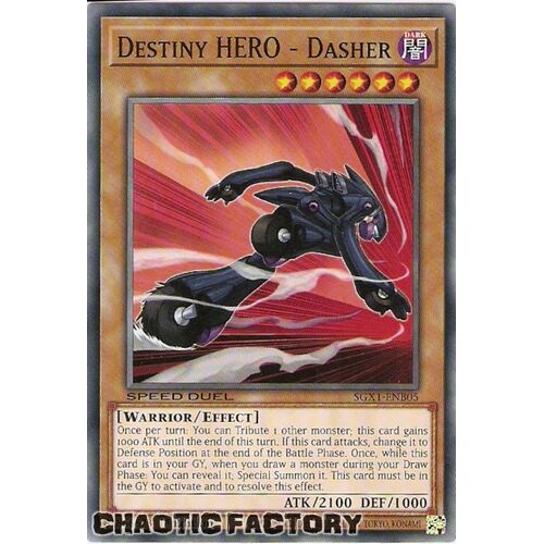 SGX1-ENB05 Destiny HERO - Dasher Common 1st Edition NM