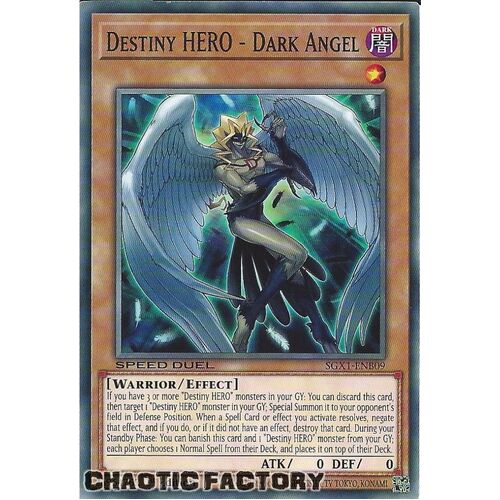 SGX1-ENB09 Destiny HERO - Dark Angel Common 1st Edition NM