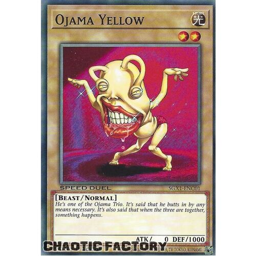 SGX1-ENC01 Ojama Yellow Common 1st Edition NM