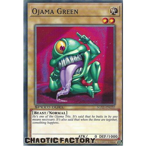 SGX1-ENC02 Ojama Green Common 1st Edition NM