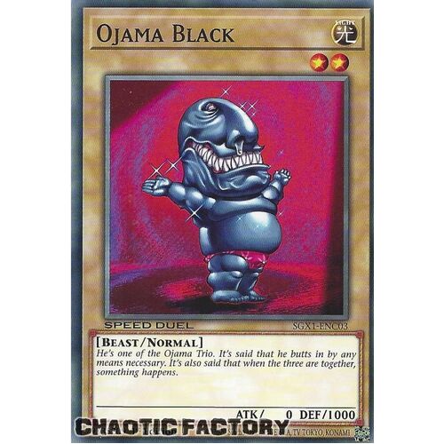 SGX1-ENC03 Ojama Black Common 1st Edition NM