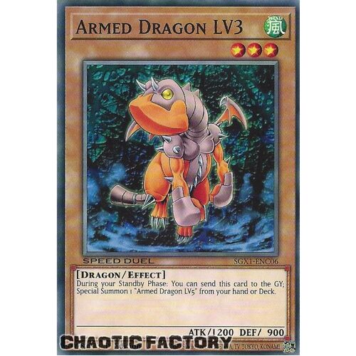 SGX1-ENC06 Armed Dragon LV3 Common 1st Edition NM