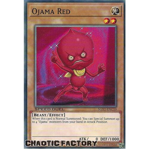 SGX1-ENC10 Ojama Red Common 1st Edition NM