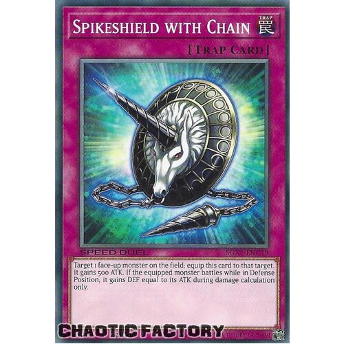 SGX1-ENC19 Spikeshield with Chain Common 1st Edition NM