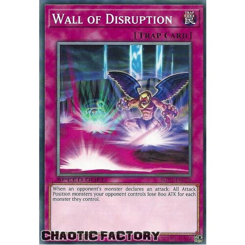 SGX1-ENC20 Wall of Disruption Common 1st Edition NM
