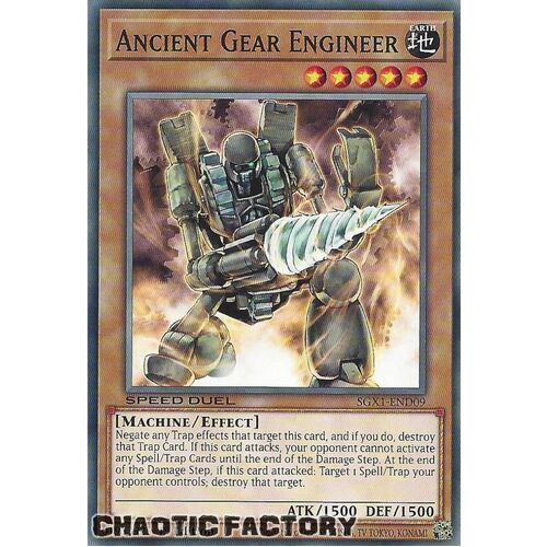 SGX1-END09 Ancient Gear Engineer Common 1st Edition NM