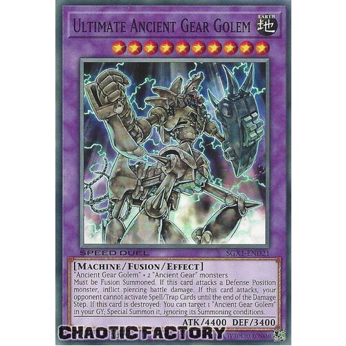 SGX1-END21 Ultimate Ancient Gear Golem Common 1st Edition NM