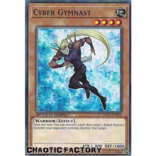 SGX1-ENE08 Cyber Gymnast Common 1st Edition NM
