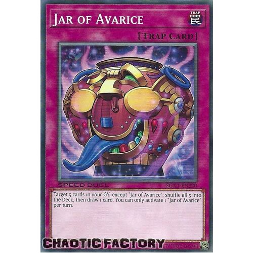 SGX1-ENE20 Jar of Avarice Common 1st Edition NM