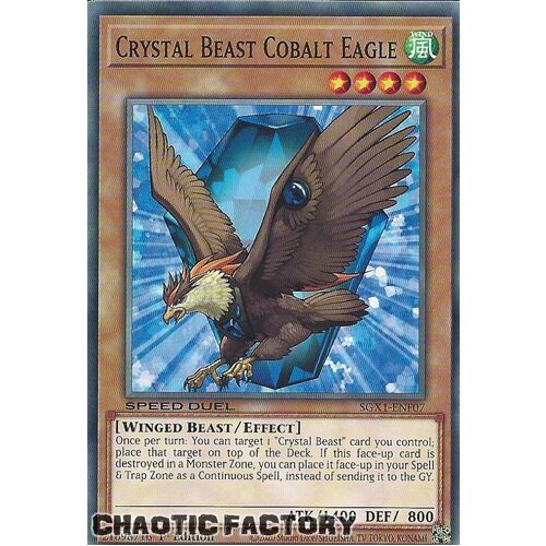 SGX1-ENF07 Crystal Beast Cobalt Eagle Common 1st Edition NM