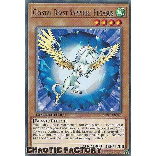 SGX1-ENF08 Crystal Beast Sapphire Pegasus Common 1st Edition NM