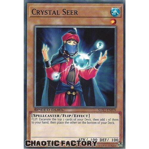 SGX1-ENF09 Crystal Seer Common 1st Edition NM