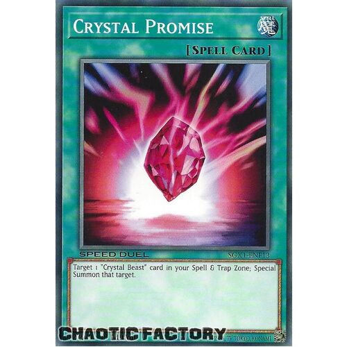 SGX1-ENF13 Crystal Promise Common 1st Edition NM