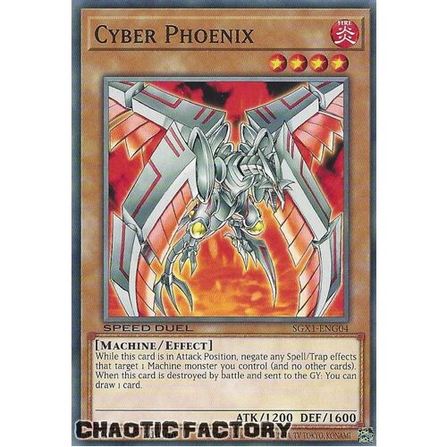 SGX1-ENG04 Cyber Phoenix Common 1st Edition NM