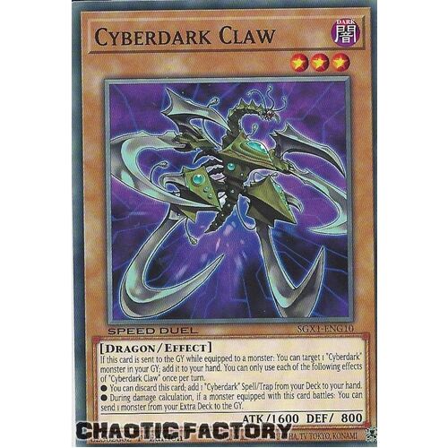 SGX1-ENG10 Cyberdark Claw Common 1st Edition NM