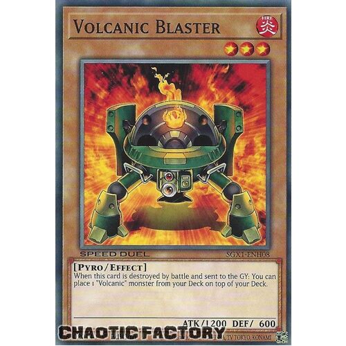 SGX1-ENH08 Volcanic Blaster Common 1st Edition NM