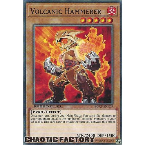 SGX1-ENH09 Volcanic Hammerer Common 1st Edition NM