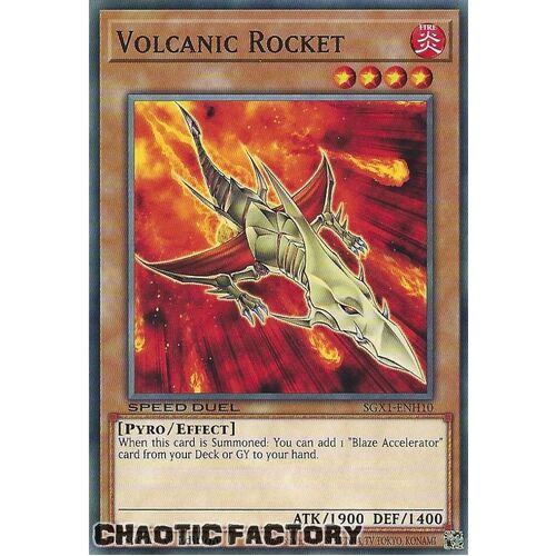 SGX1-ENH10 Volcanic Rocket Common 1st Edition NM