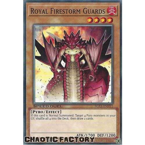 SGX1-ENH11 Royal Firestorm Guards Common 1st Edition NM