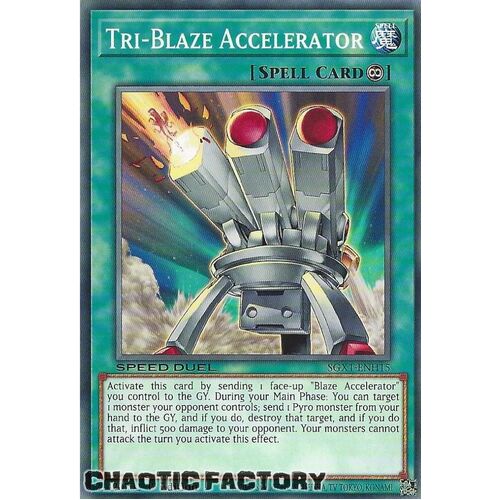 SGX1-ENH15 Tri-Blaze Accelerator Common 1st Edition NM