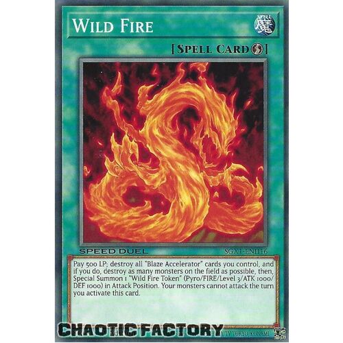 SGX1-ENH16 Wild Fire Common 1st Edition NM