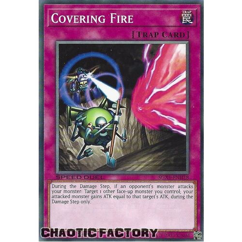 SGX1-ENH18 Covering Fire Common 1st Edition NM