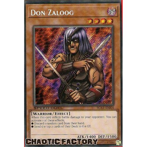 SGX1-ENI04 Don Zaloog Secret Rare 1st Edition NM