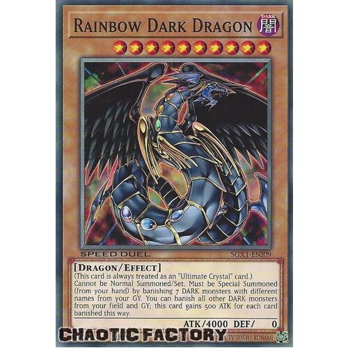 SGX1-ENI09 Rainbow Dark Dragon Common 1st Edition NM
