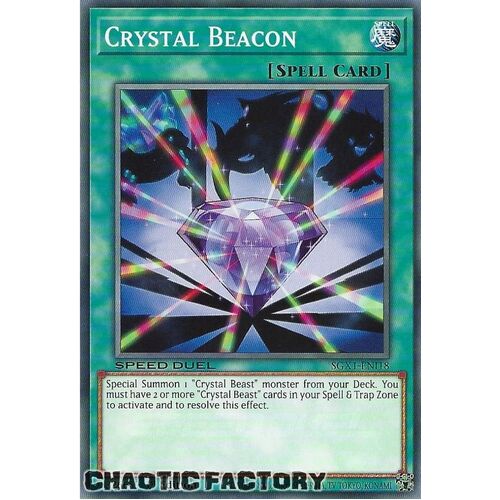 SGX1-ENI18 Crystal Beacon Common 1st Edition NM