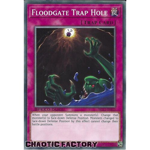 SGX1-ENI23 Floodgate Trap Hole Common 1st Edition NM