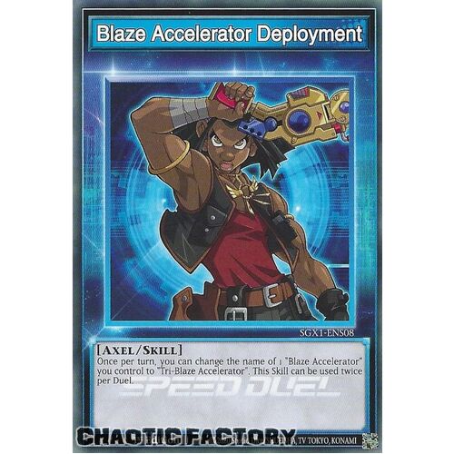 SGX1-ENS08 Blaze Accelerator Deployment Common Skill Card 1st Edition NM