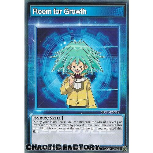 SGX1-ENS18 Room for Growth Common Skill Card 1st Edition NM