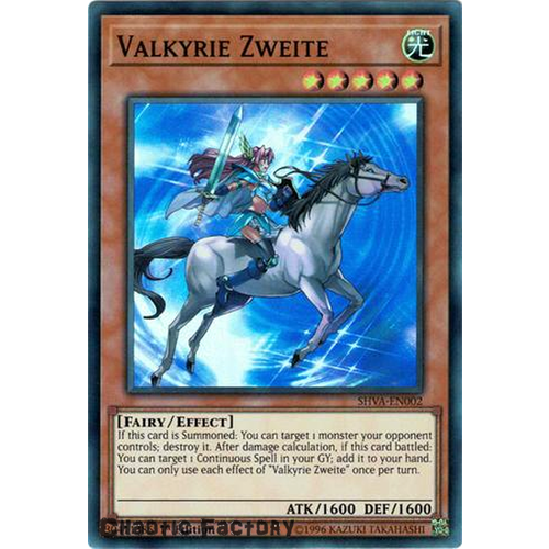 Yugioh - SHVA-EN002 - Valkyrie Zweite Super Rare 1st Edition NM 