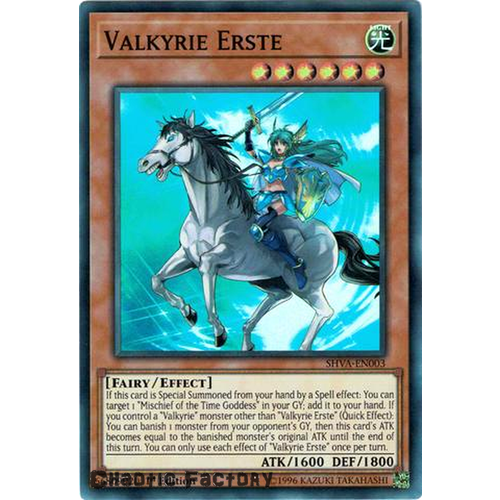Yugioh - SHVA-EN003 - Valkyrie Erste Super Rare 1st Edition NM 