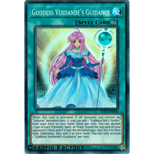 Yugioh - SHVA-EN009 - Goddess Verdande's Guidance Super Rare 1st Edition NM 