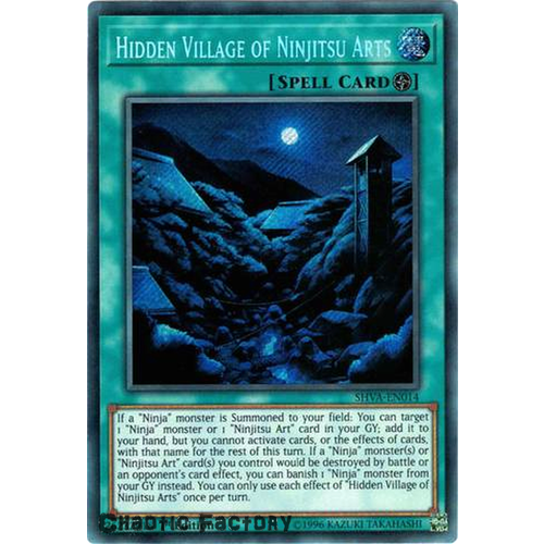 SHVA-EN014 - Hidden Village of Ninjitsu Arts Secret Rare 1st Edition NM 