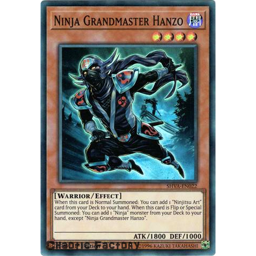 SHVA-EN022 - Ninja Grandmaster Hanzo Super Rare 1st Edition NM 