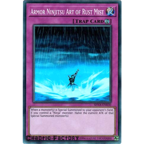 SHVA-EN030 - Armor Ninjitsu Art of Rust Mist Super Rare 1st Edition NM 