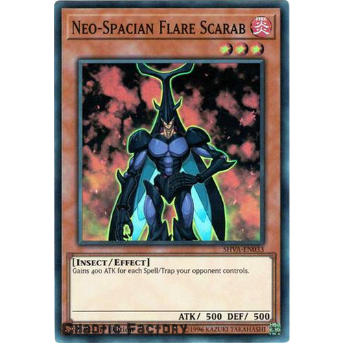 Yugioh - SHVA-EN033 - Neo-Spacian Flare Scarab Super Rare 1st Edition NM 
