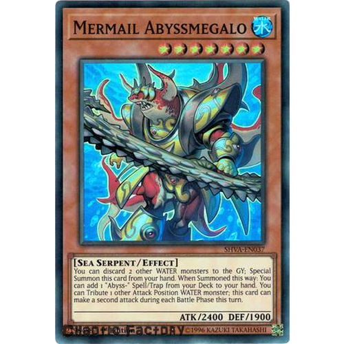 Yugioh - SHVA-EN037 - Mermail Abyssmegalo Super Rare 1st Edition NM 