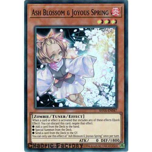 Yugioh - SHVA-EN047 - Ash Blossom & Joyous Spring Super Rare 1st Edition NM 